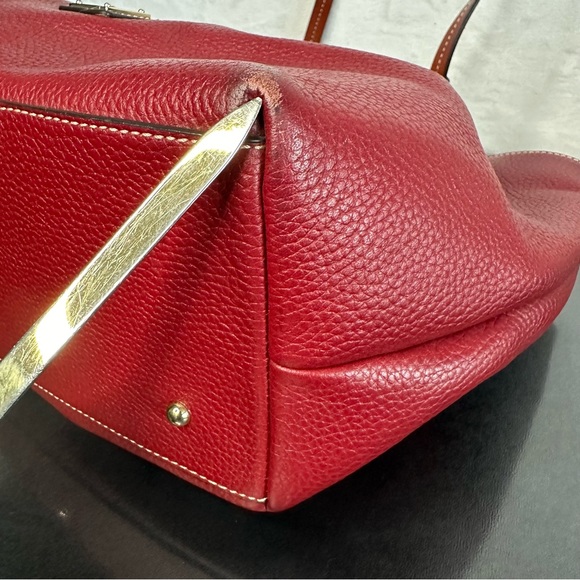 DOONEY & BOURKE Soft Pleated Pebble Grain Leather FLYNN Tote Shoulder Bag Large - Picture 6 of 16